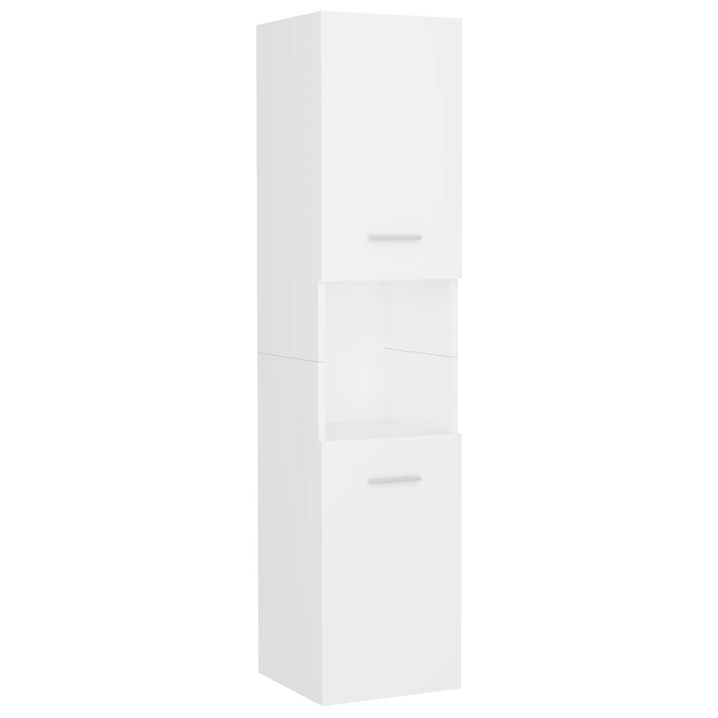 vidaXL Bathroom Furniture Set White Engineered Wood