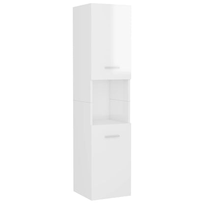 vidaXL Bathroom Furniture Set White Engineered Wood