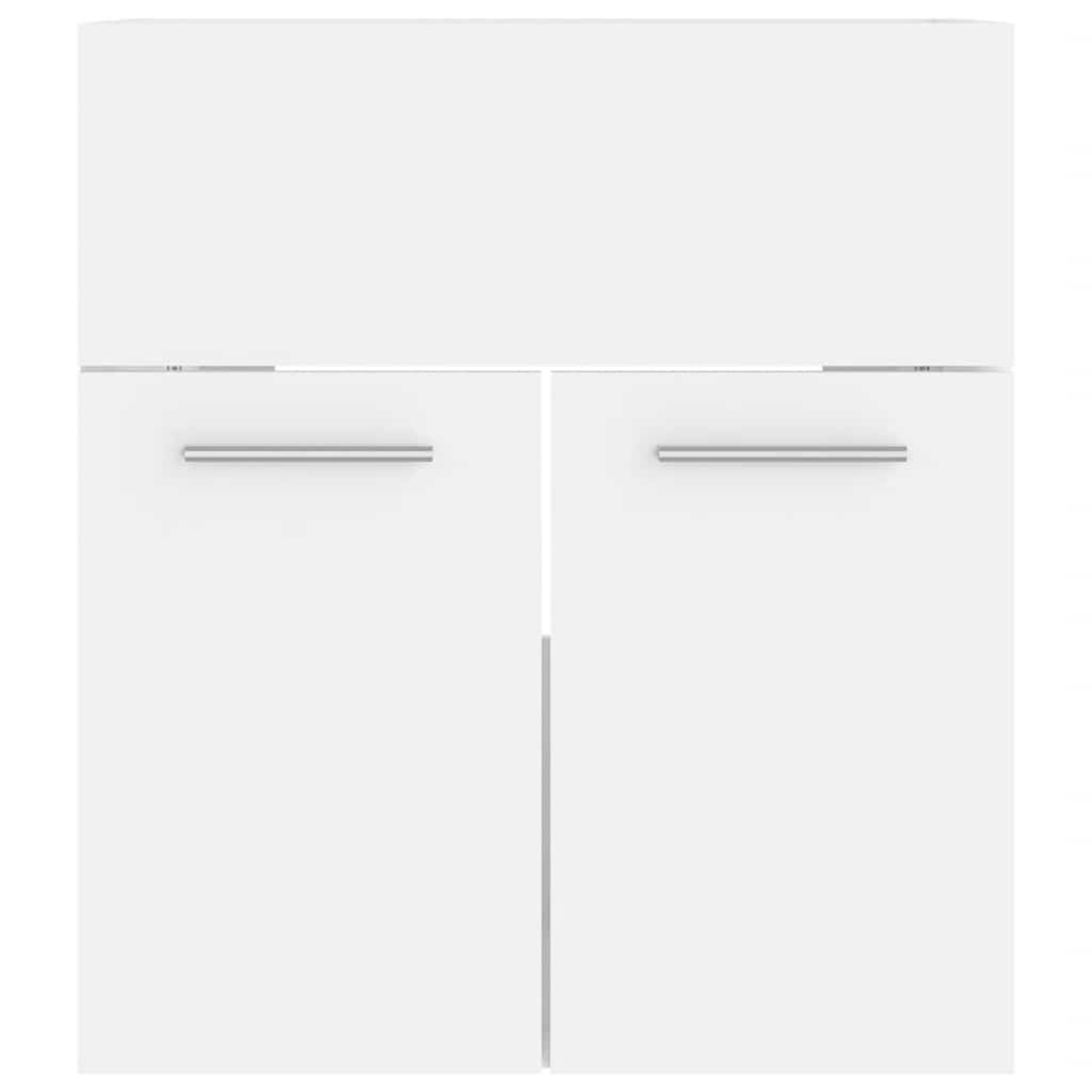 vidaXL Bathroom Furniture Set White Engineered Wood