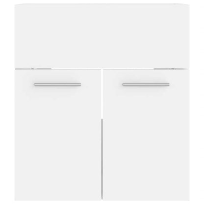 vidaXL Bathroom Furniture Set White Engineered Wood