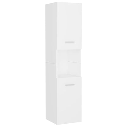 vidaXL Bathroom Furniture Set White Engineered Wood