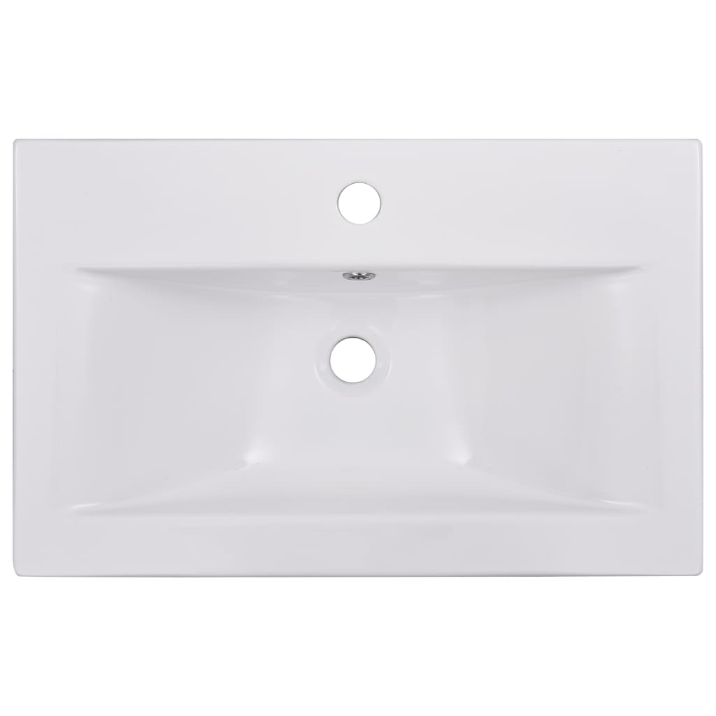 vidaXL Bathroom Furniture Set White Engineered Wood