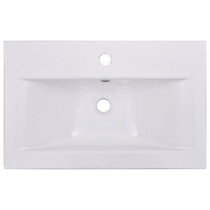 vidaXL Bathroom Furniture Set White Engineered Wood