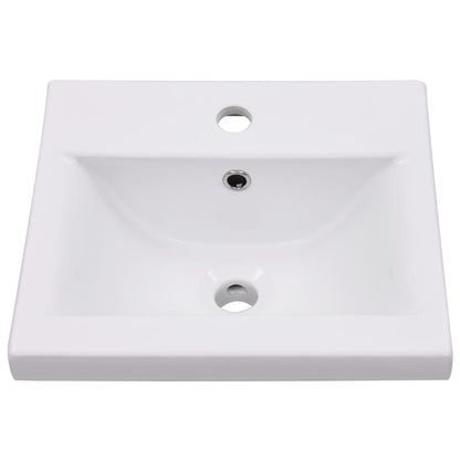 vidaXL Bathroom Furniture Set White Engineered Wood