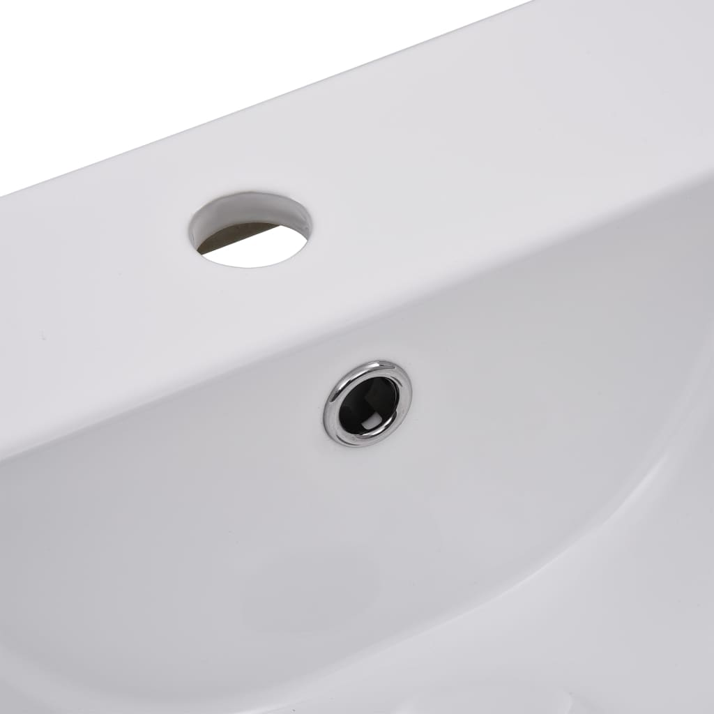 vidaXL Bathroom Furniture Set White Engineered Wood