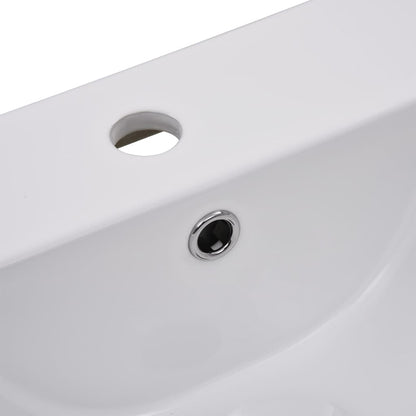 vidaXL Bathroom Furniture Set White Engineered Wood