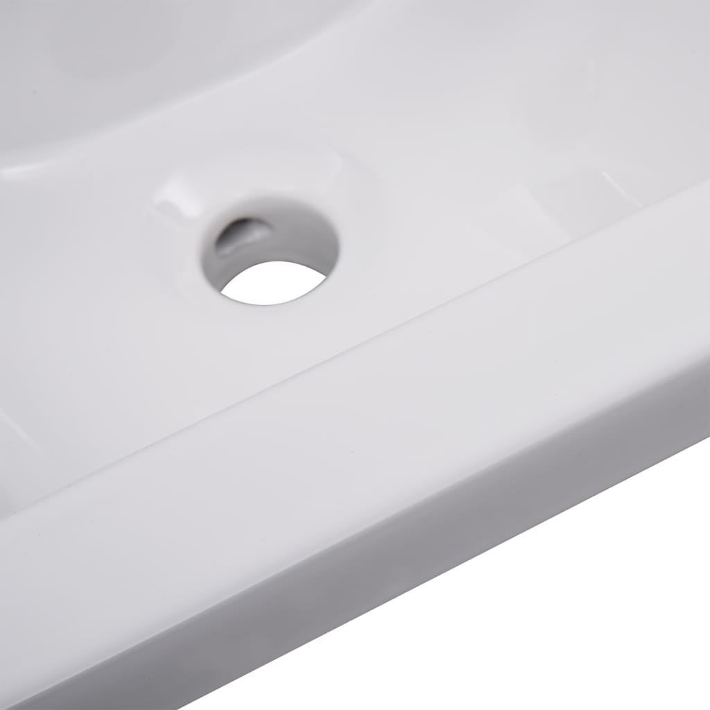 vidaXL Bathroom Furniture Set White Engineered Wood
