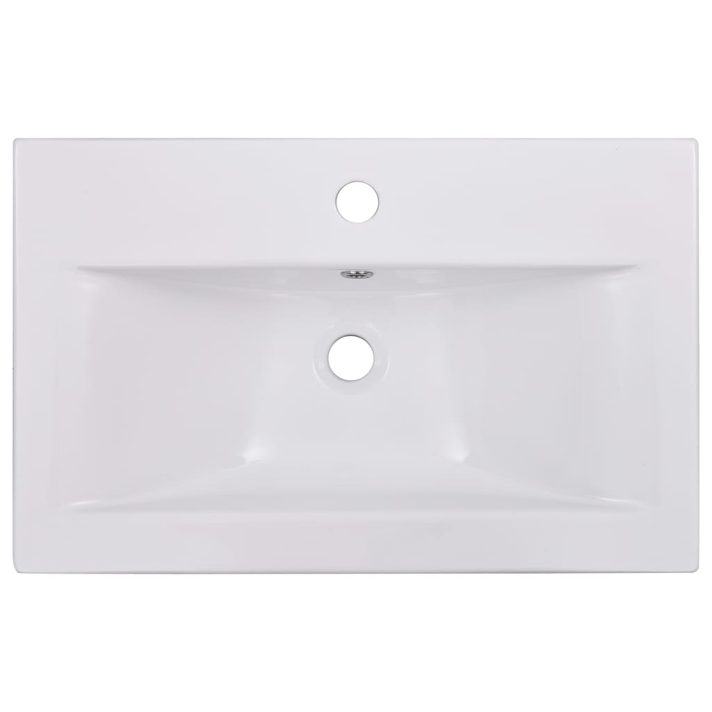 vidaXL Bathroom Furniture Set White Engineered Wood