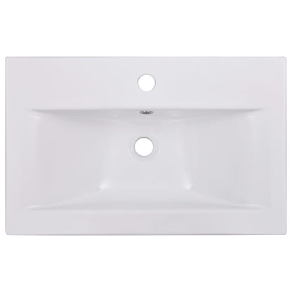 vidaXL Bathroom Furniture Set White Engineered Wood