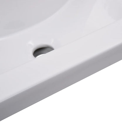 vidaXL Bathroom Furniture Set White Engineered Wood