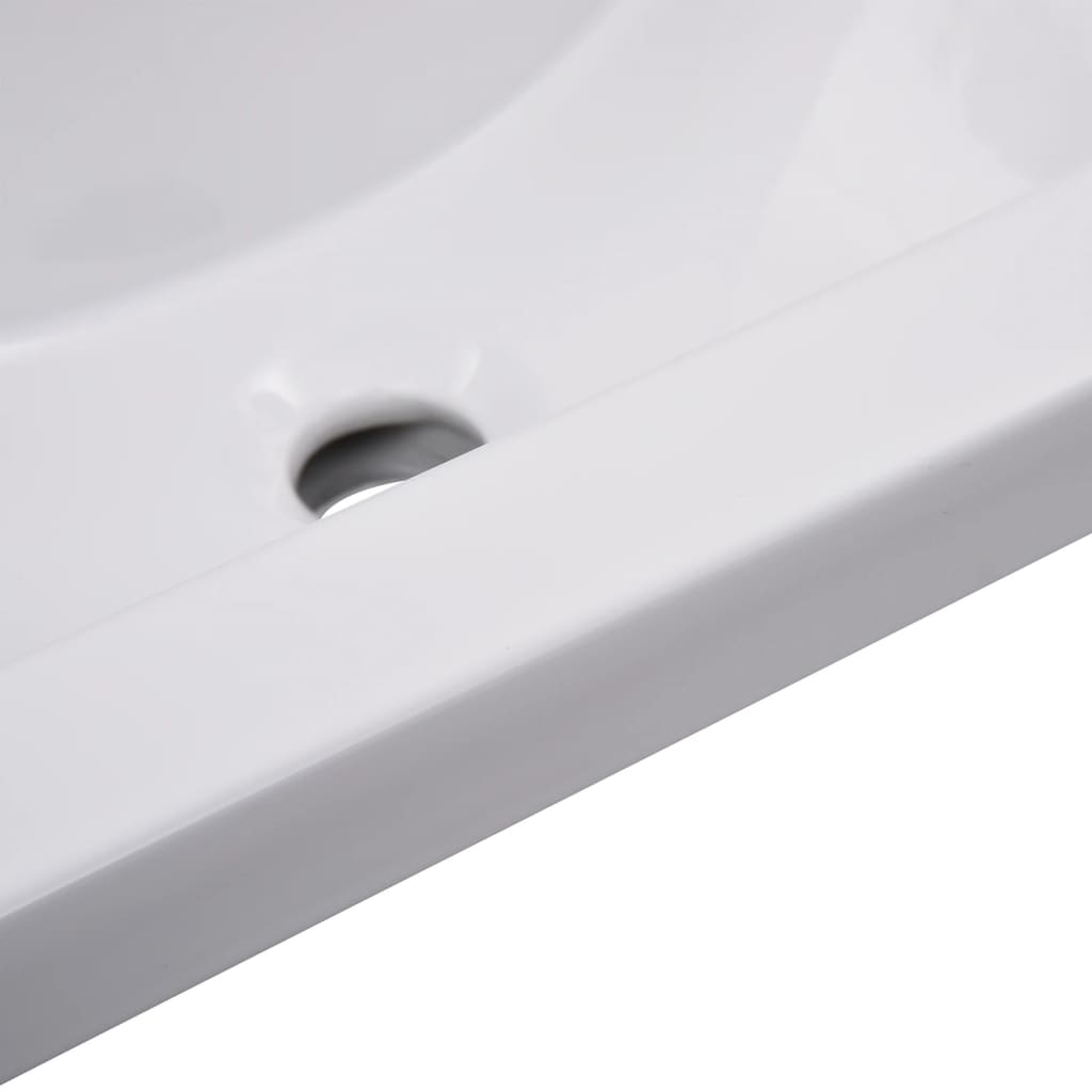 vidaXL Bathroom Furniture Set White Engineered Wood
