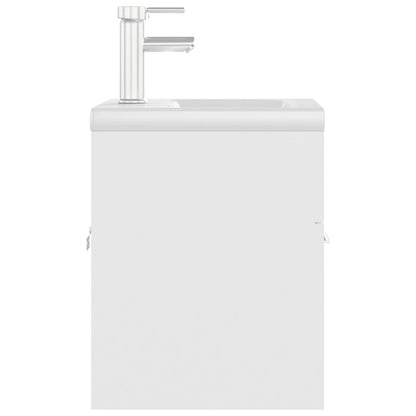 vidaXL Sink Cabinet with Built-in Basin White Engineered Wood
