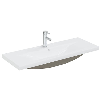 vidaXL Sink Cabinet with Built-in Basin White Engineered Wood