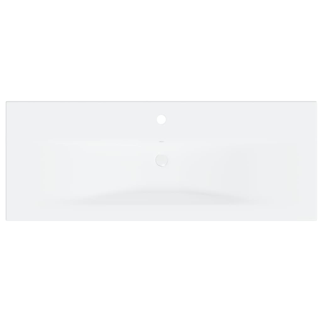 vidaXL Sink Cabinet with Built-in Basin White Engineered Wood