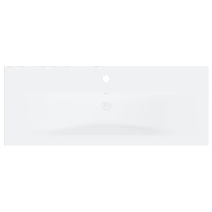 vidaXL Sink Cabinet with Built-in Basin White Engineered Wood