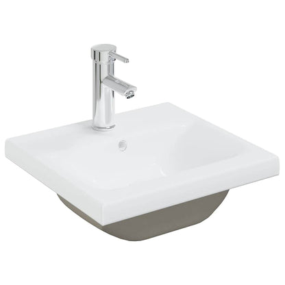 vidaXL Bathroom Furniture Set | White | Engineered wood, Ceramic, Acrylic
