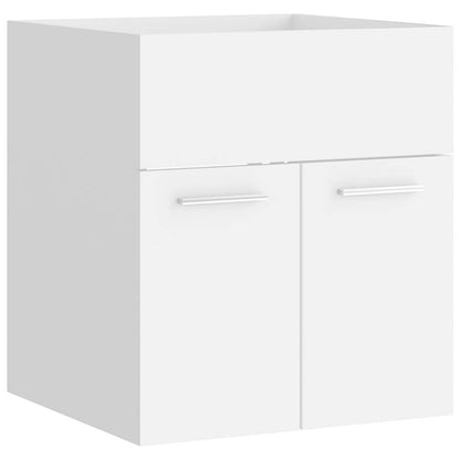 vidaXL Bathroom Furniture Set White Engineered Wood