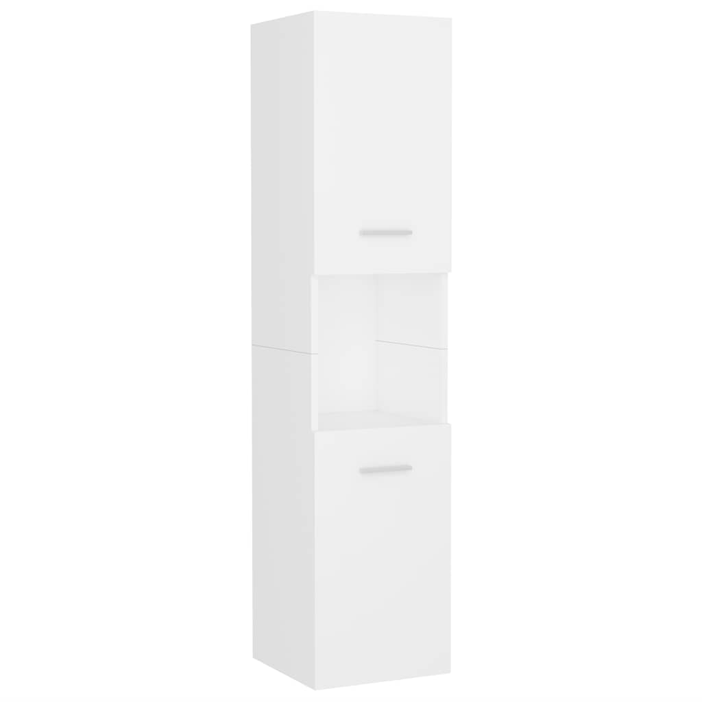 vidaXL Bathroom Furniture Set White Engineered Wood