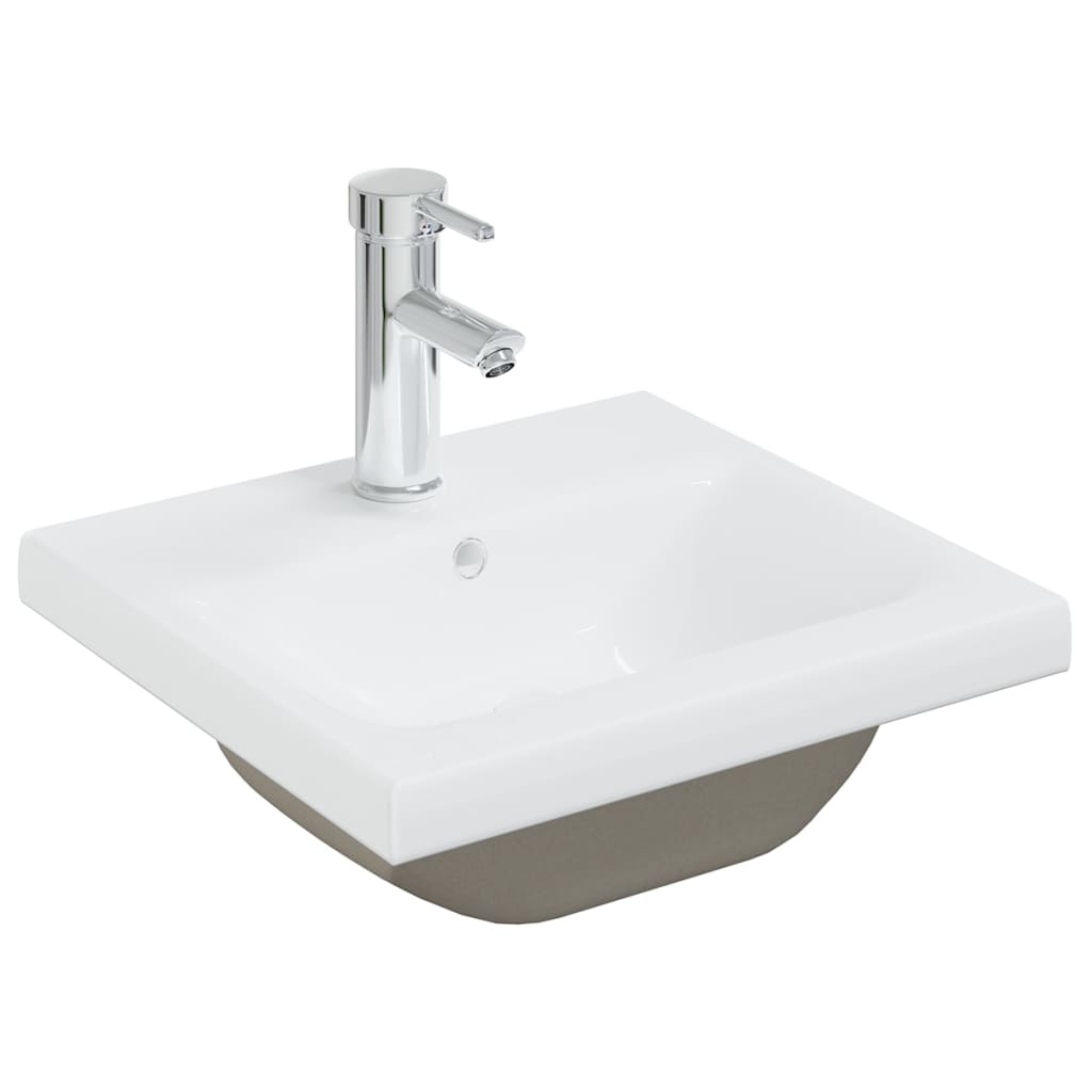 vidaXL Bathroom Furniture Set | White | Engineered wood, acrylic | Medium