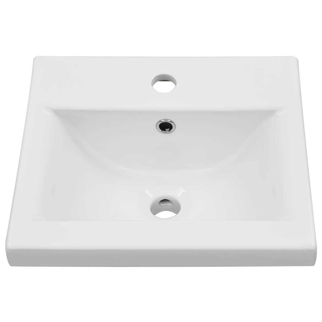 vidaXL Sink Cabinet with Built-in Basin White Engineered Wood