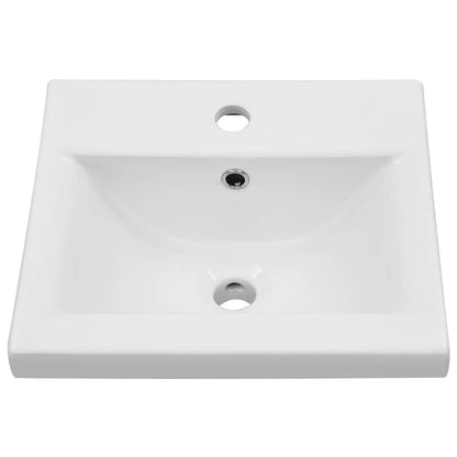vidaXL Sink Cabinet with Built-in Basin White Engineered Wood