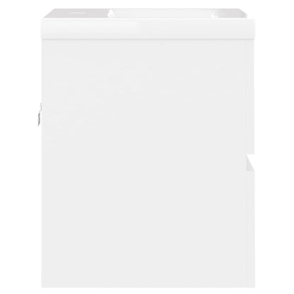 vidaXL Sink Cabinet with Built-in Basin White Engineered Wood