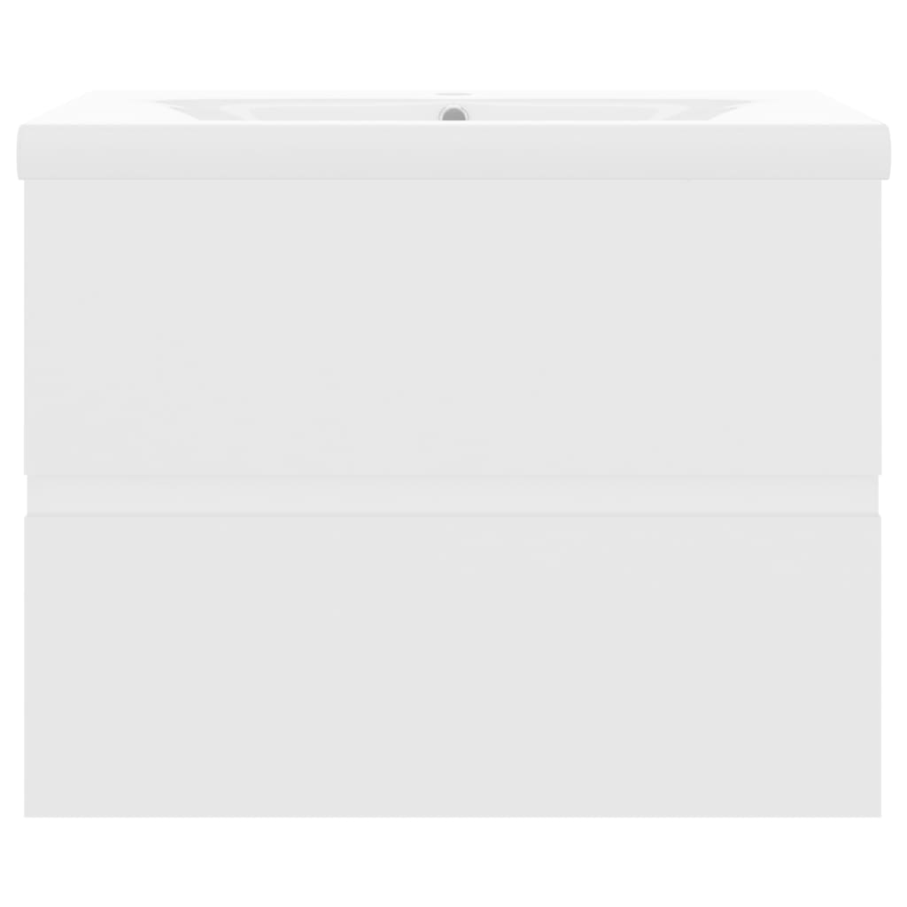 vidaXL Sink Cabinet with Built-in Basin White Engineered Wood