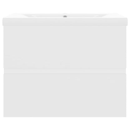 vidaXL Sink Cabinet with Built-in Basin White Engineered Wood