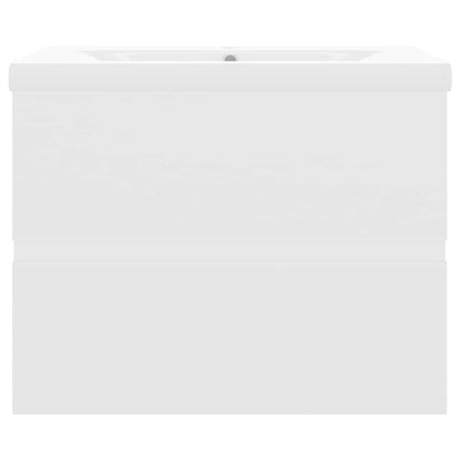 vidaXL Sink Cabinet with Built-in Basin White Engineered Wood