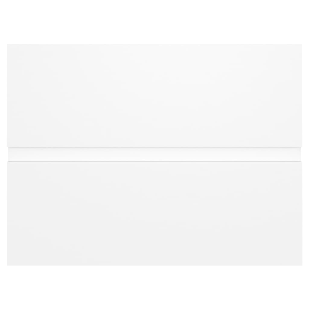 vidaXL Sink Cabinet with Built-in Basin White Engineered Wood
