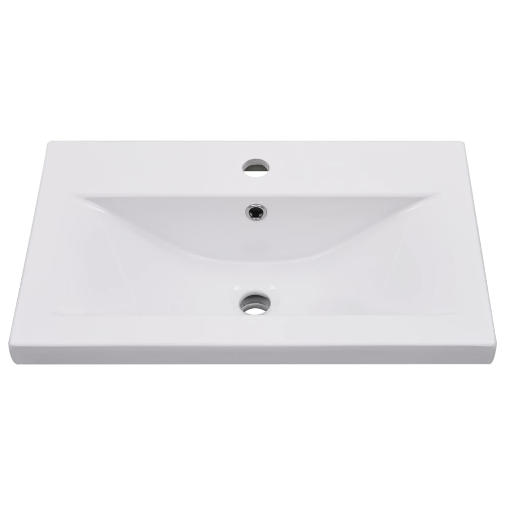 vidaXL Sink Cabinet with Built-in Basin White Engineered Wood