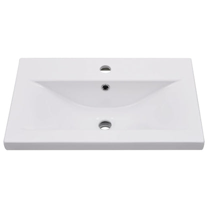 vidaXL Sink Cabinet with Built-in Basin White Engineered Wood