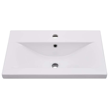 vidaXL Sink Cabinet with Built-in Basin White Engineered Wood