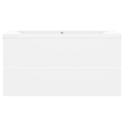 vidaXL Sink Cabinet with Built-in Basin White Engineered Wood