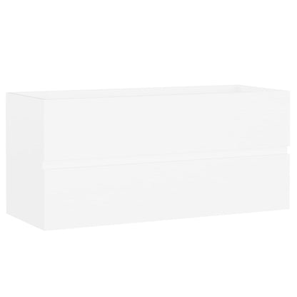 vidaXL Sink Cabinet with Built-in Basin White Engineered Wood