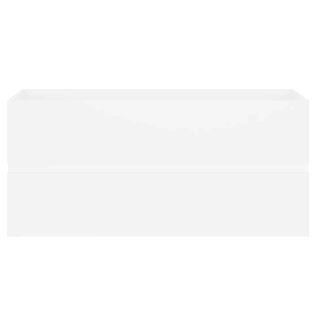 vidaXL Sink Cabinet with Built-in Basin White Engineered Wood