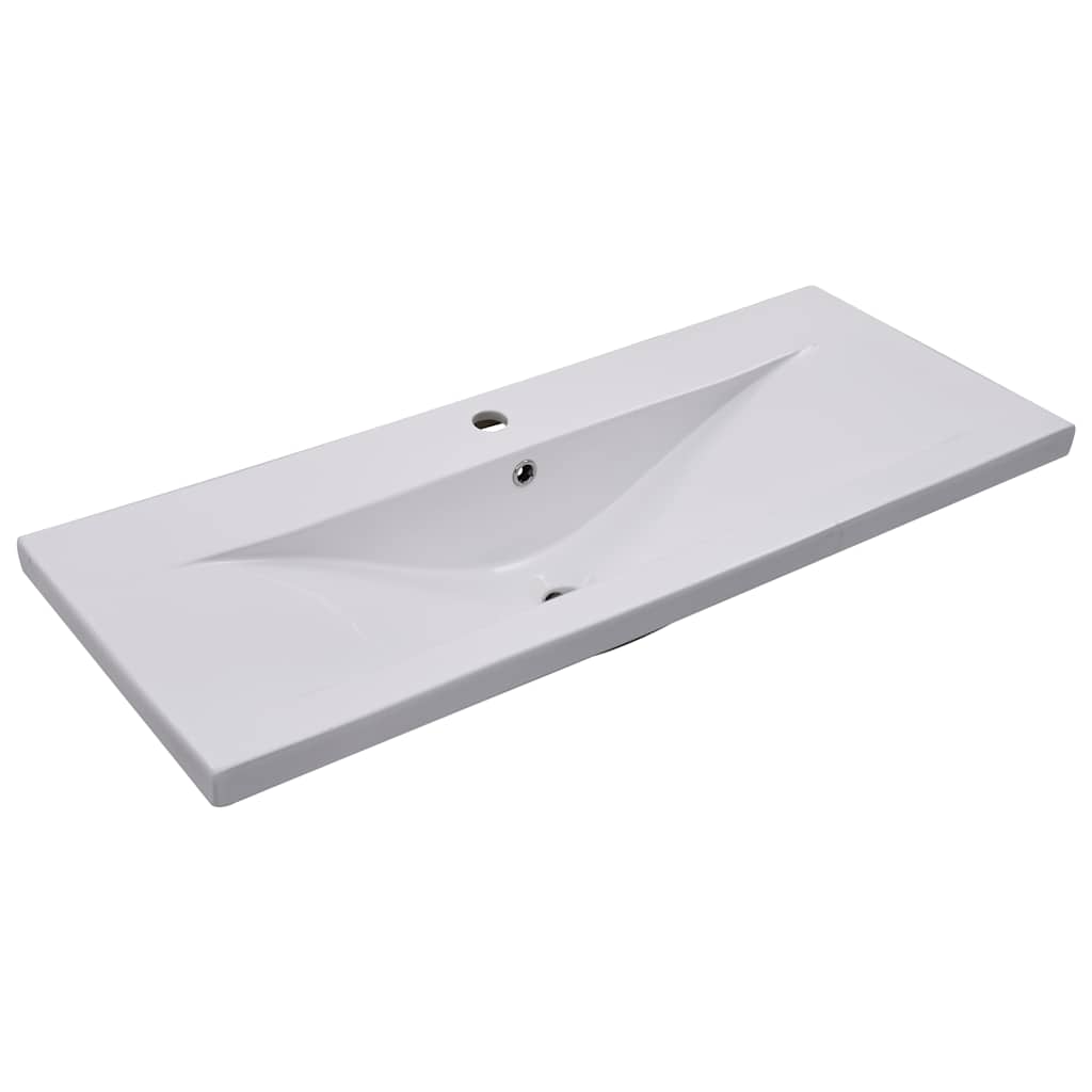vidaXL Sink Cabinet with Built-in Basin White Engineered Wood
