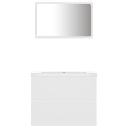 vidaXL Bathroom Furniture Set | White | Engineered wood | Medium