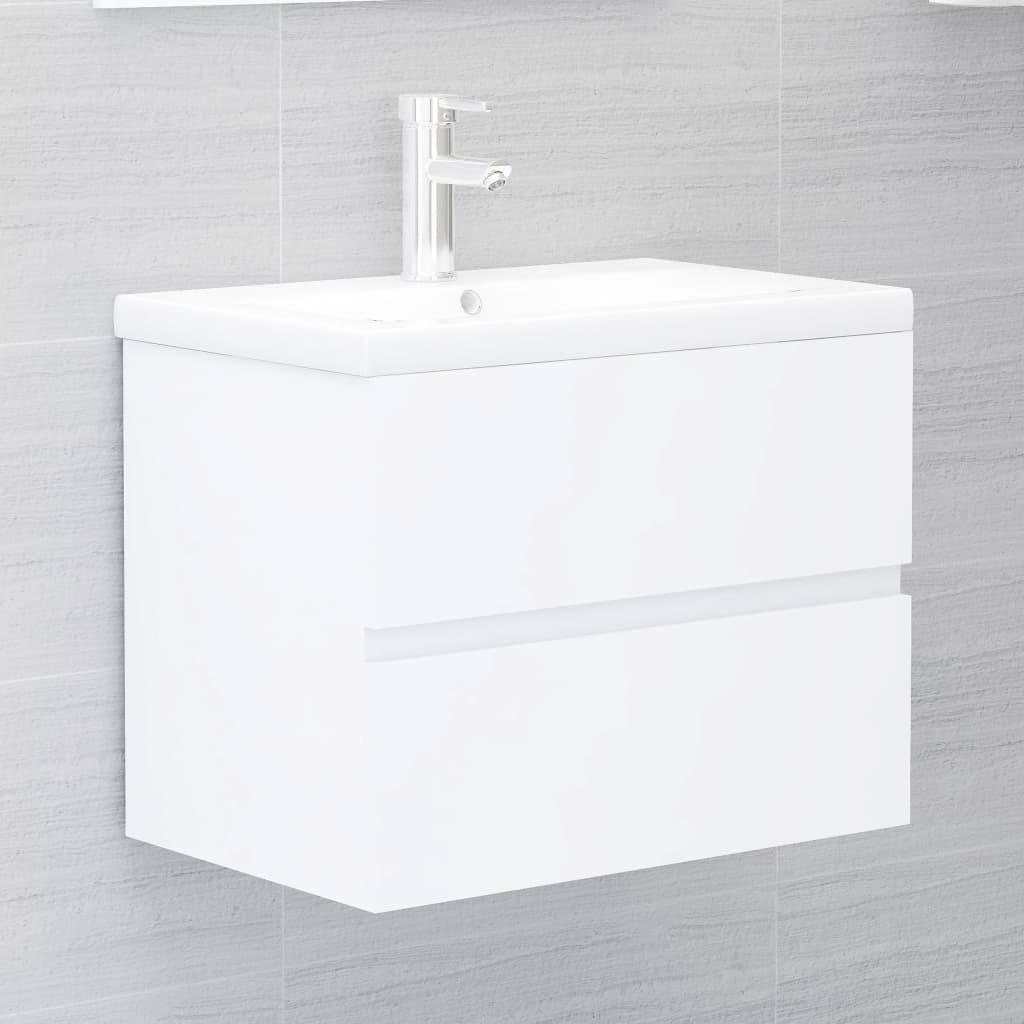vidaXL Bathroom Furniture Set | White | Engineered wood | Medium