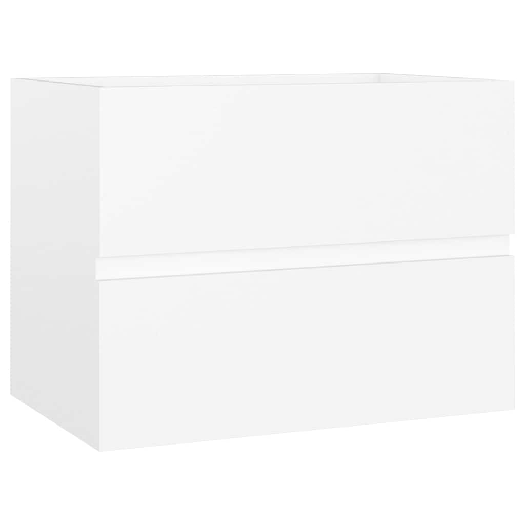 vidaXL Bathroom Furniture Set White Engineered Wood