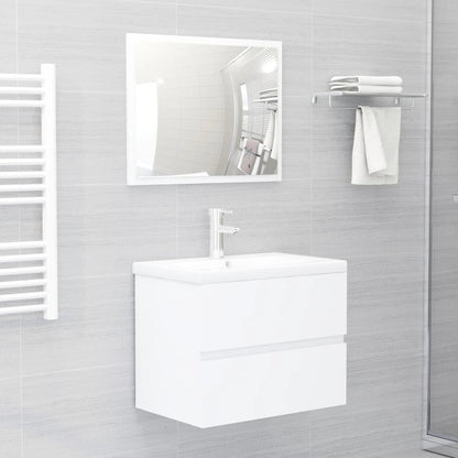 vidaXL Bathroom Furniture Set | White | Engineered wood | Medium
