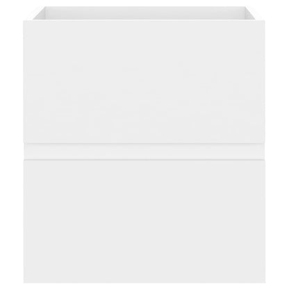 vidaXL Sink Cabinet with Built-in Basin White Engineered Wood