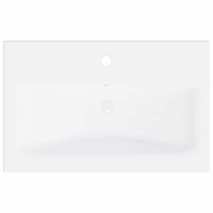 vidaXL Sink Cabinet with Built-in Basin White Engineered Wood