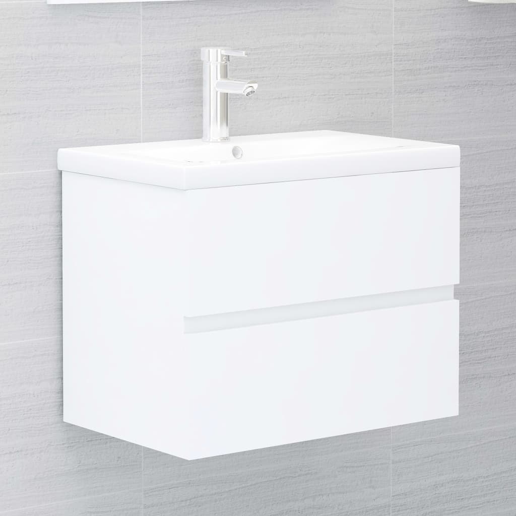 vidaXL Bathroom Furniture Set | White | Engineered Wood | Medium