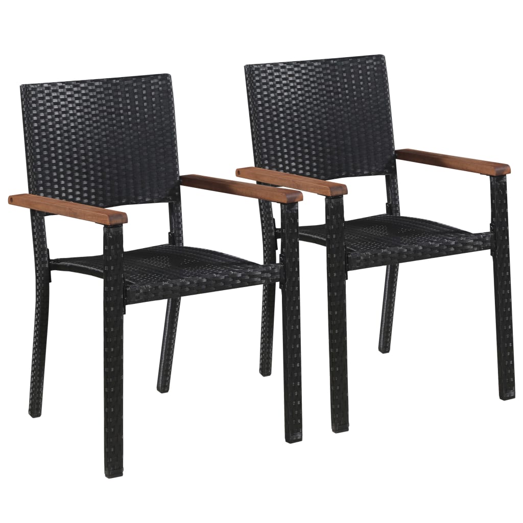 vidaXL Dining Set | Black, Brown