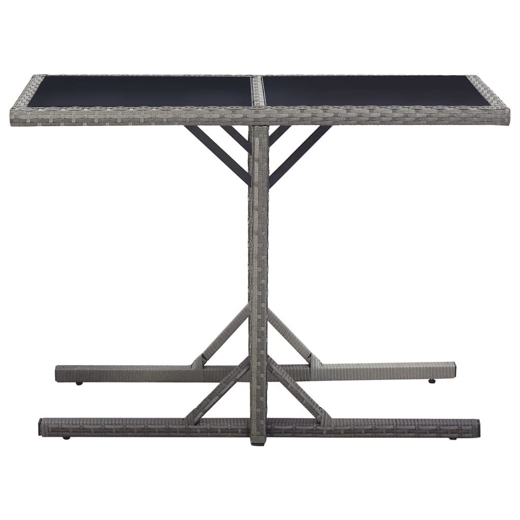 vidaXL 3 Piece Garden Dining Set Grey