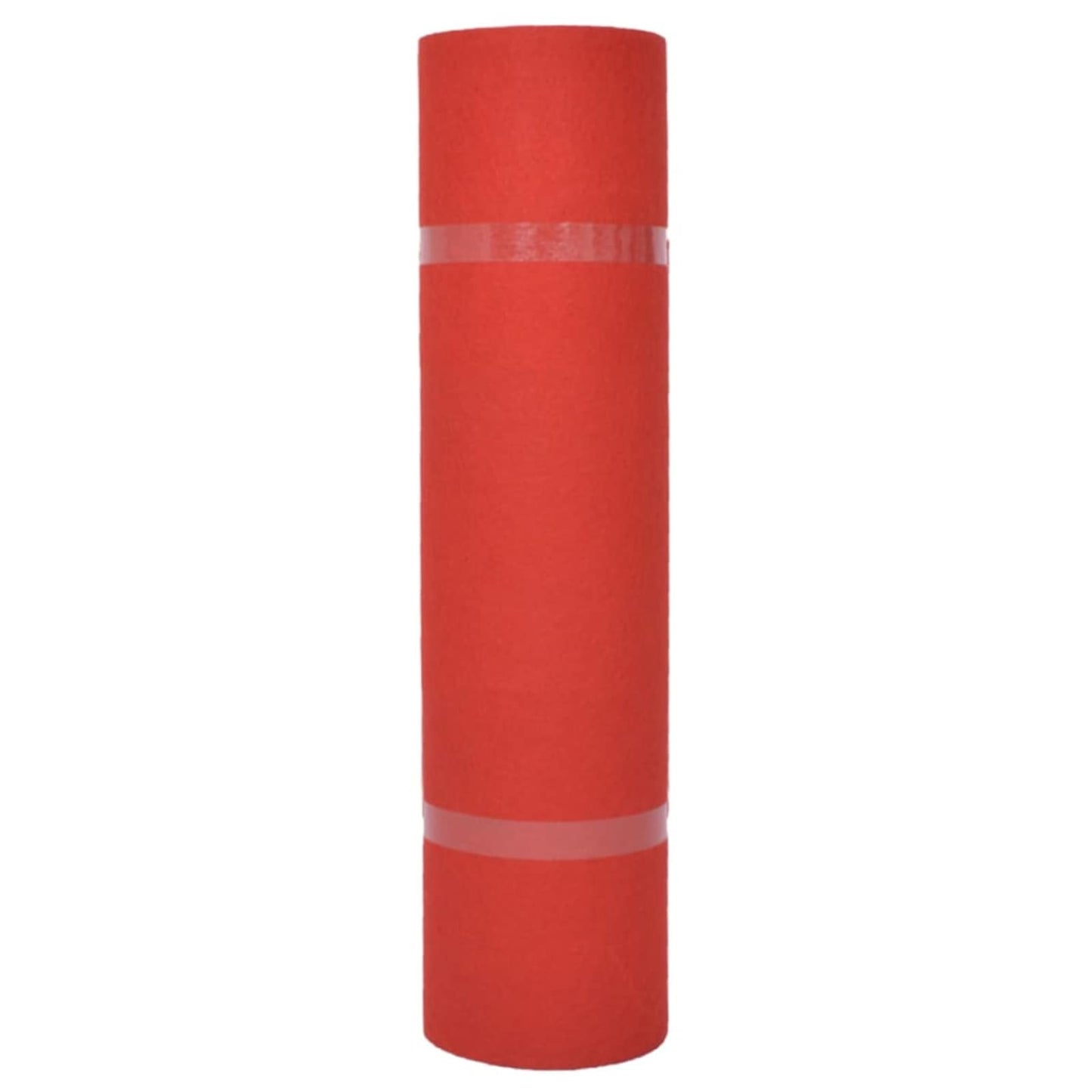 vidaXL Carpet Plain Red 1.2 x 12 m Polyester
