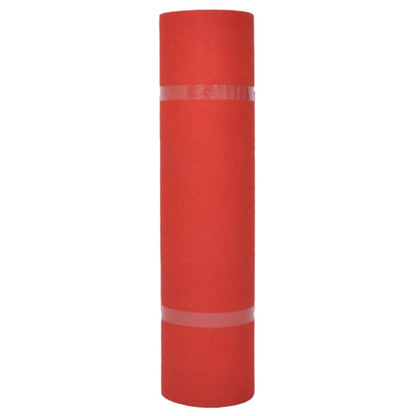 vidaXL Carpet Plain Red 1.2 x 12 m Polyester