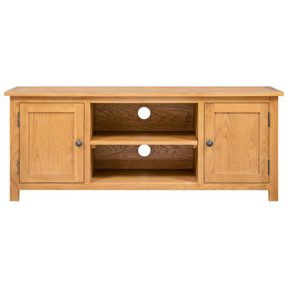vidaXL TV Cabinet 110x35x44 cm Solid Oak Wood