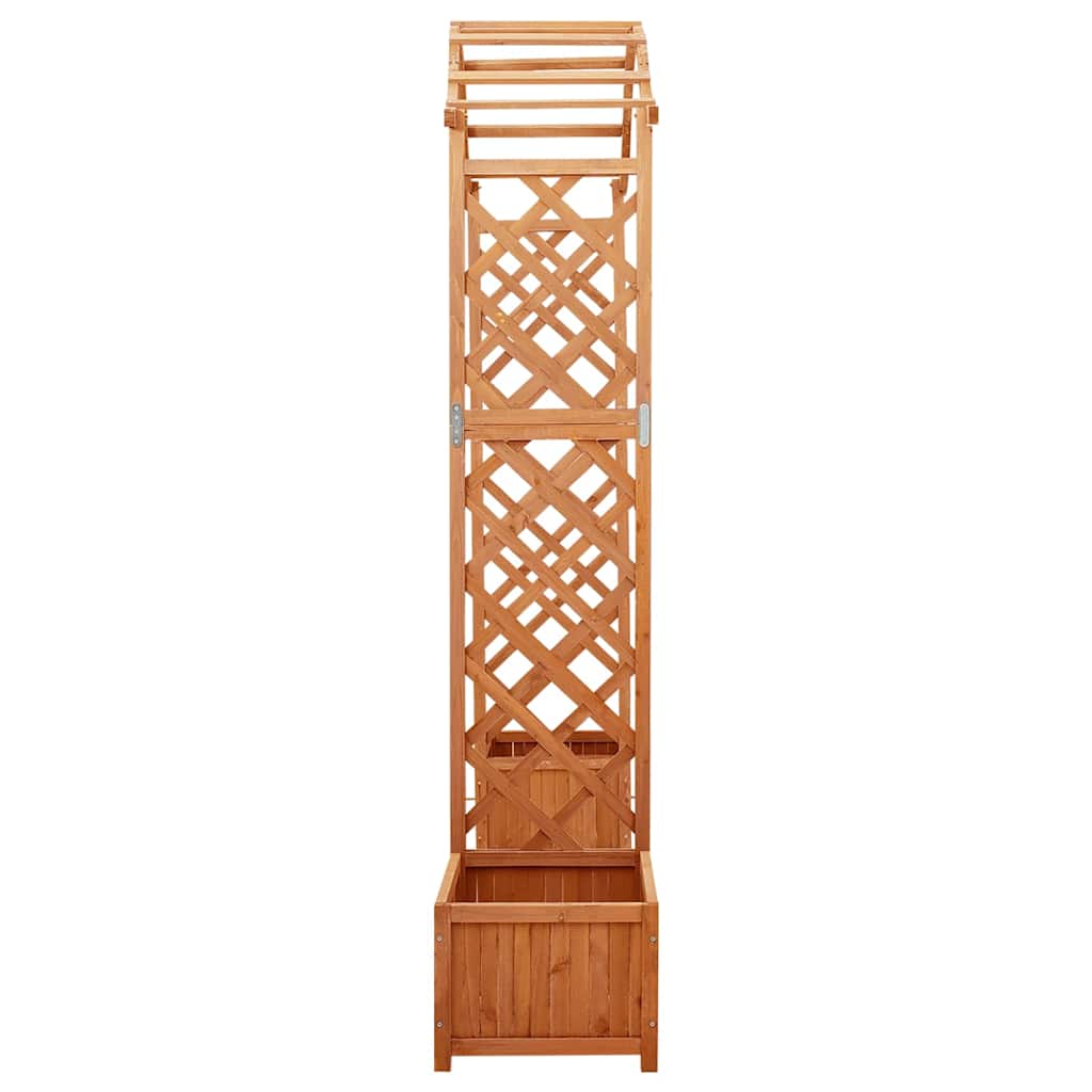 316388 vidaXL Garden Pergola with Planter Solid Firwood
